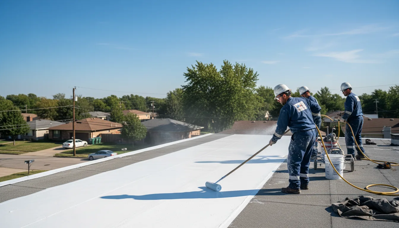 Commercial roof coating in Gilman, WI near me